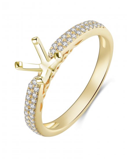SEMI MOUNT DIAMOND ENGAGEMENT RING (TR3907)